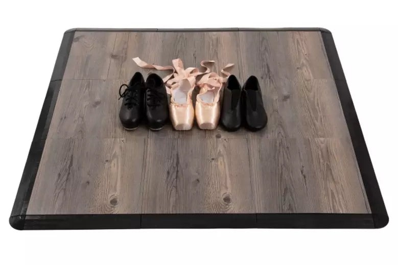 Interlocking practice dance floor kit in a box